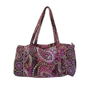 Vera Bradley Very Berry Duffel Weekender and Garment Set Retired Pattern Pink